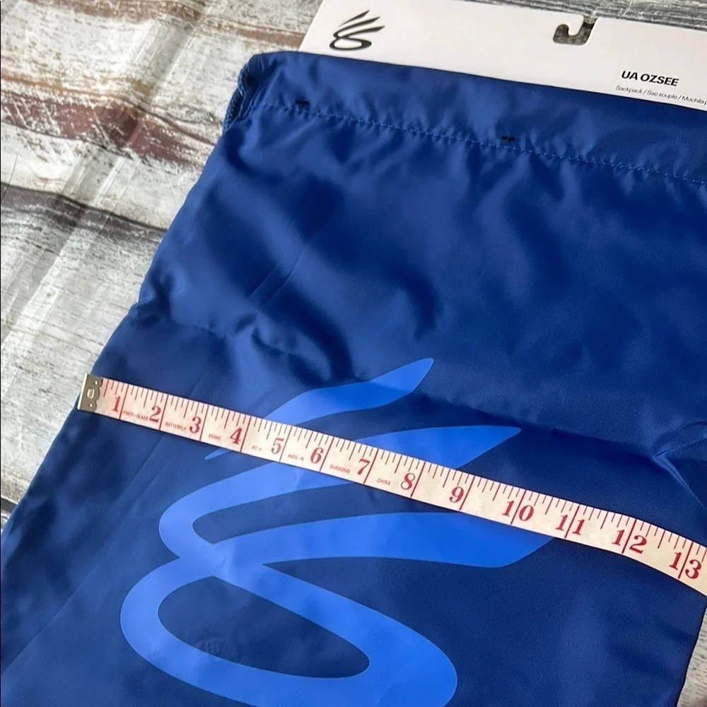Under Armour Curry SC40 Ozsee Drawstring Backpack Bag | Blue | NWT